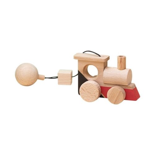 Jucarie montessori din lemn, locomotiva pentru centru activitati, mobbli