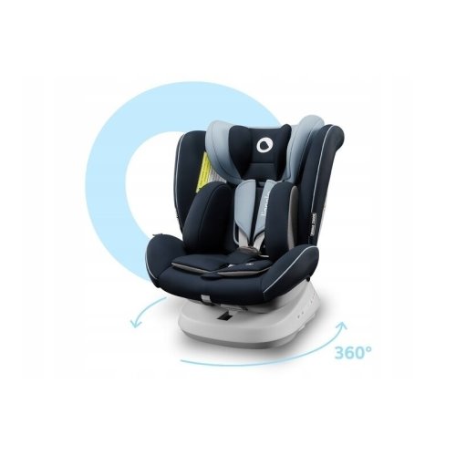 Lionelo - scaun auto bastiaan one pozitie de somn, protectie laterala, rotire 360 grade, top tether, 0-36 kg, cu isofix, alba...