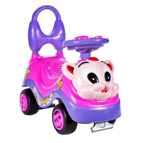 Masina raid-on MalPlay pentru copii cu animalute roz