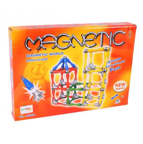 Set de constructie malplay magnetic 120 elemente