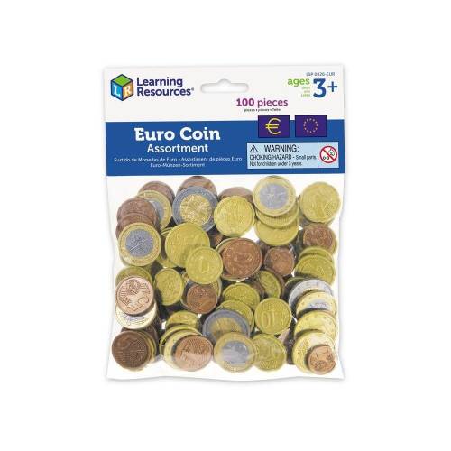 Learning Resources Set de monede de jucarie (euro)