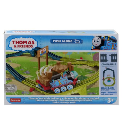 Thomas - Thomas Thomas set de joaca cu locomotiva push along thomas si accesorii