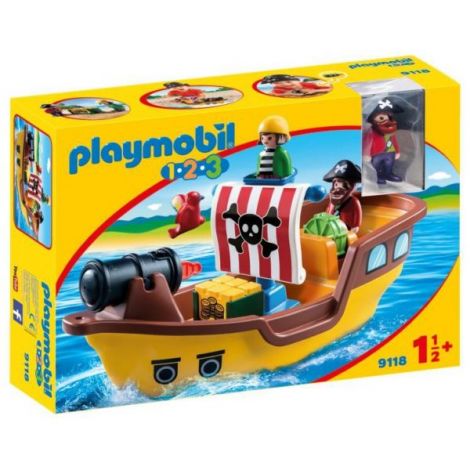 Playmobil 1.2.3. barca piratilor