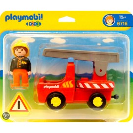 Playmobil 1.2.3 vehicul de pompieri