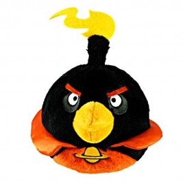 Angry birds space pasare neagra - figurina de plus cu sunet 13 cm