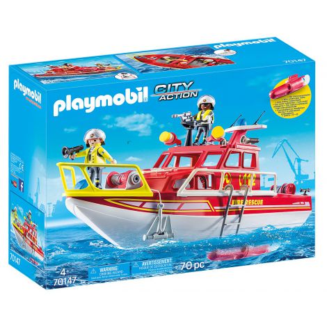 Playmobil Barca de salvare a pompierilor