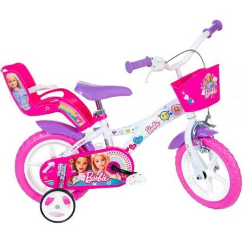 Bicicleta copii 12inch, pentru copii 3-5 ani, barbie 612gl-baf dino bikes