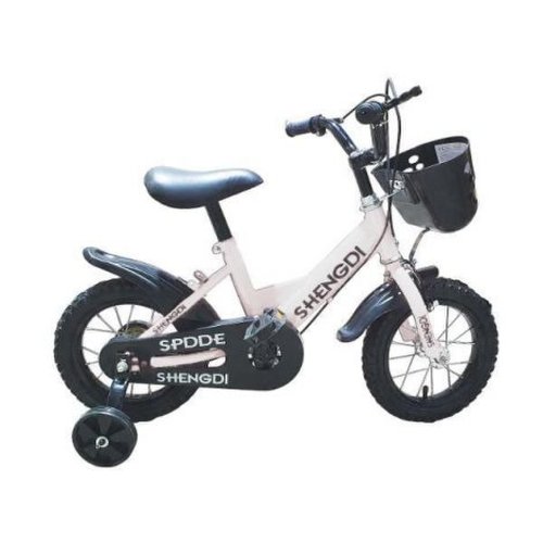Bicicleta cu pedale si roti ajutatoare accesorii sa realizata din material eco 2 sisteme de franare marime roti 30 cm 12 inch 