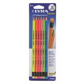 Altii Blister 6 buc creion neon lyra hb2 - corp fluorescent