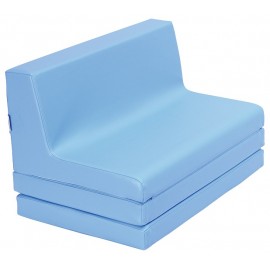 Canapea din spuma, extensibila - albastru