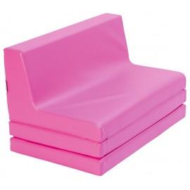 Canapea din spuma, extensibila - roz