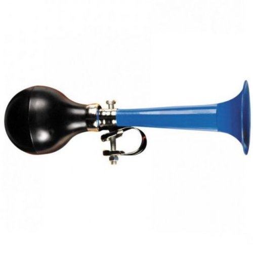Claxon mini-trompeta albastra, bike fun