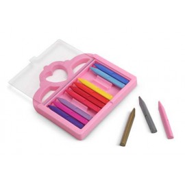 Melissa & Doug - set 12 creioane colorate triunghiulare princess