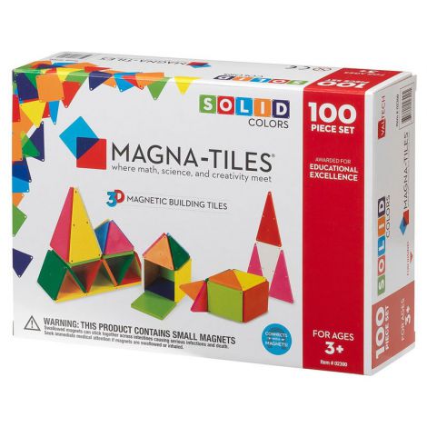 Set de constructie-magna-tiles solid colors set magnetic mgt02300