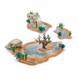 Set figurine schleich lacul din jungla 42258