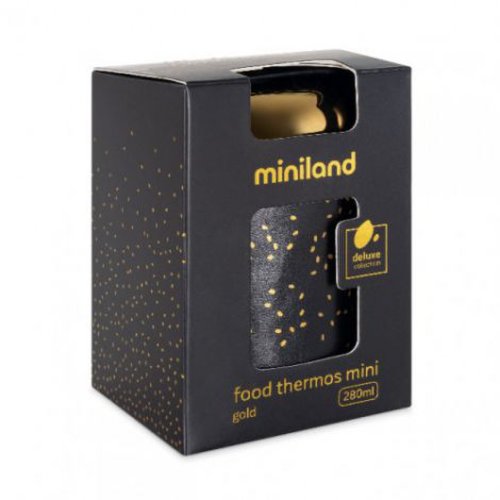 Miniland Baby Termos mancare solida deluxe 280 ml gold miniland