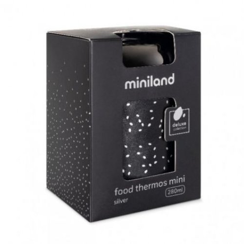 Miniland Baby Termos mancare solida deluxe 280 ml silver miniland