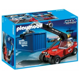 Playmobil Vehicul de incarcare cu container
