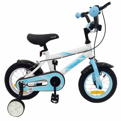 Kikka Boo Bicicleta pentru baieti 12 inch kikka makani windy alb cu roti ajutatoare