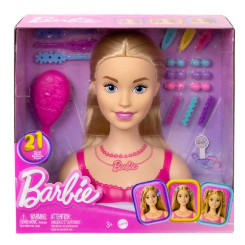 Mattel Cap de coafat cu 20 accesorii barbie