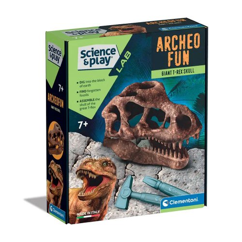 Joc educativ clementoni science play craniu gigant t-rex