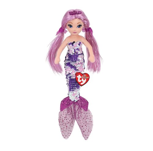 Jucarie ty mermaids sequins lorelei sirena violet 27 cm