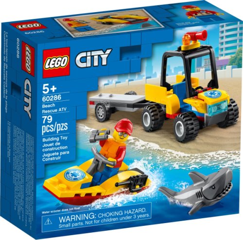 Lego city atv si barca de salvamari 60286
