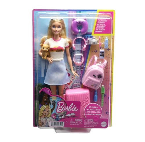 Mattel Papusa cu accesorii barbie set de voiaj ready to travel