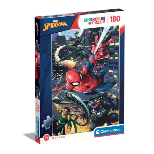 Puzzle 180 piese clementoni supercolor spiderman 29782