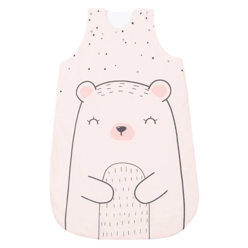 Sac de dormit pentru bebelusi kikka bear with me 70 cm 0-6 luni roz