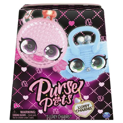 Spin Master Set 2 gentute mini charm purse pets luxey charms