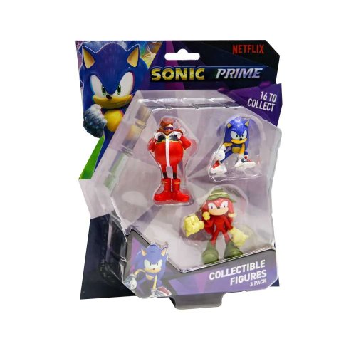 Set 3 figurine colectibile PMI Sonic Prime 6.5 cm