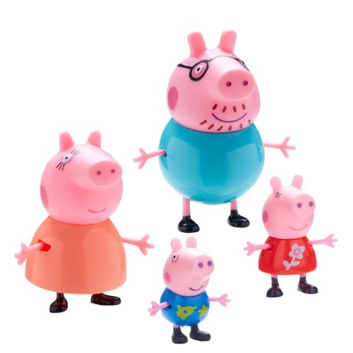 Set 4 figurine peppa pig family
