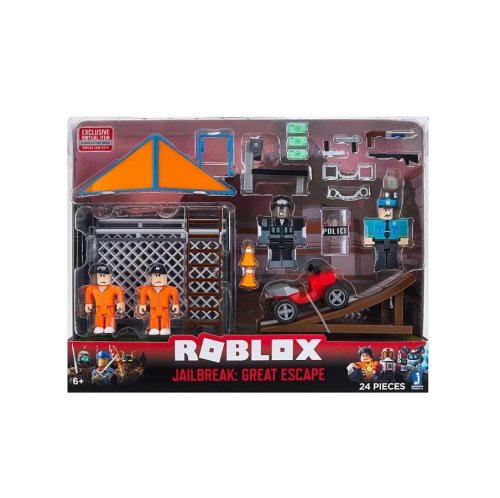 Set de joaca cu 4 figurine roblox jailbreak great escape