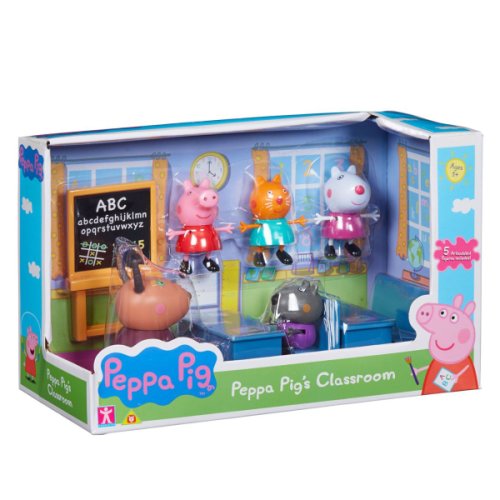 Set de joaca peppa pig sala de clasa cu 5 figurine