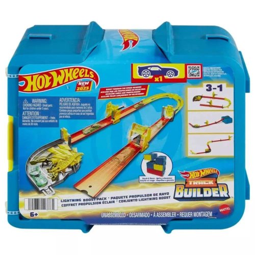 Mattel Set deluxe hot wheels track builder lightning boost