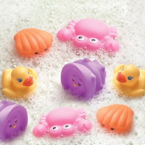 Set jucarii pentru baie din cauciuc playgro animale, fetite