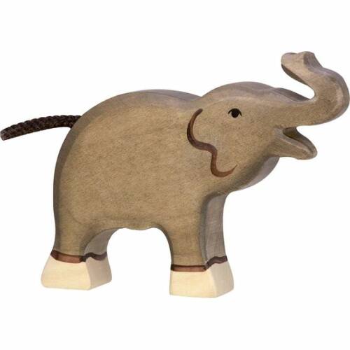 Elefant mic cu trompa ridicata
