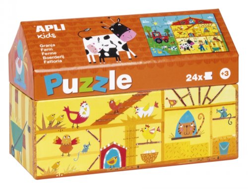 Joc de puzzle cu 24 de piese - la fermă