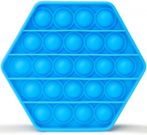 Jucarie senzoriala antistress- pop-it albastru 13 cm