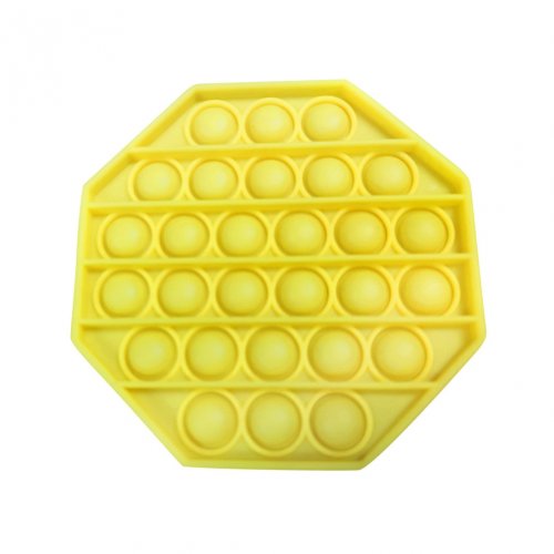 Jucarie senzoriala antistress- pop-it galben 13 cm