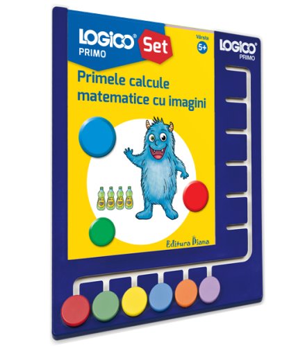 Logico primo - set cu tablita - primele calcule matematice cu imagini