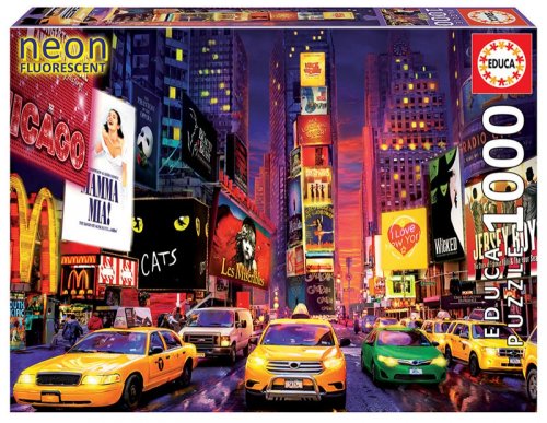 Puzzle fosforescent cu 1000 de piese - times square new york