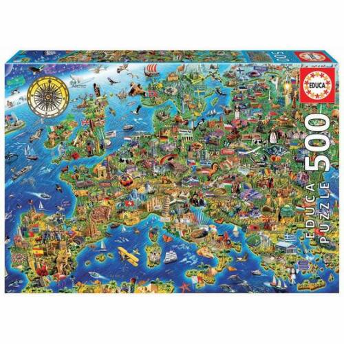 Puzzle - harta europei 500 de piese