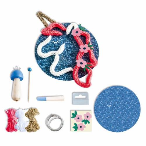Set de creatie cu accesorii pentru tricotat - unicorn
