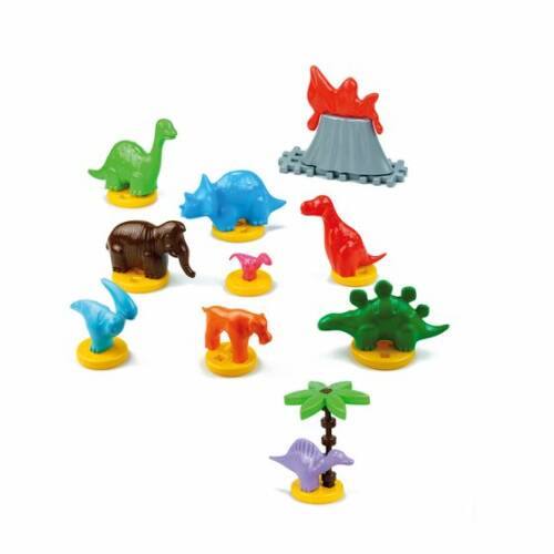 Set de dinozauri din plastic in cutie
