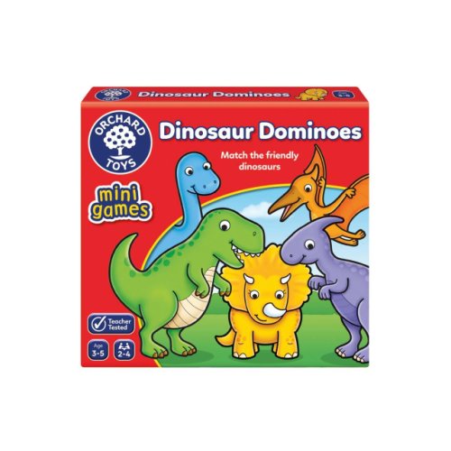 Joc educativ orchard toys domino dinozauri, dinosaur dominoes