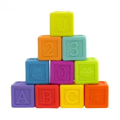 Set 10 cuburi educative litere, playgro