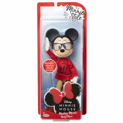 Minnie Mouse Papusa mickey mouse cu ochelari