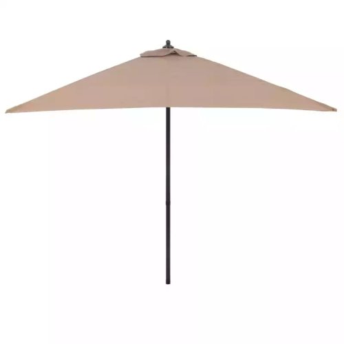 Umbrela soare pentru terasa patrata structura metal maro 200x200 cm